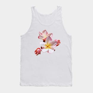 Plumeria Frangipani Flower Tank Top